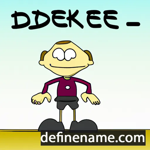 cartoon of the name Diedeke