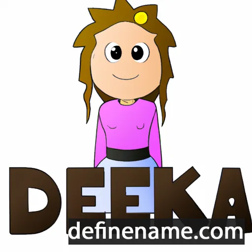 cartoon of the name Diederika