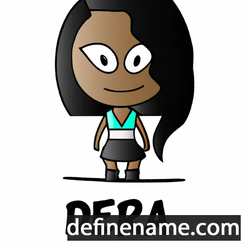 cartoon of the name Diedra