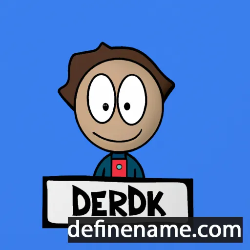 cartoon of the name Diedrik