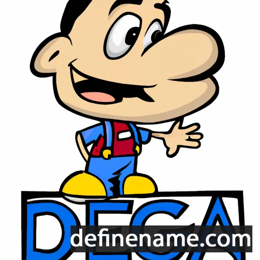 cartoon of the name Diega