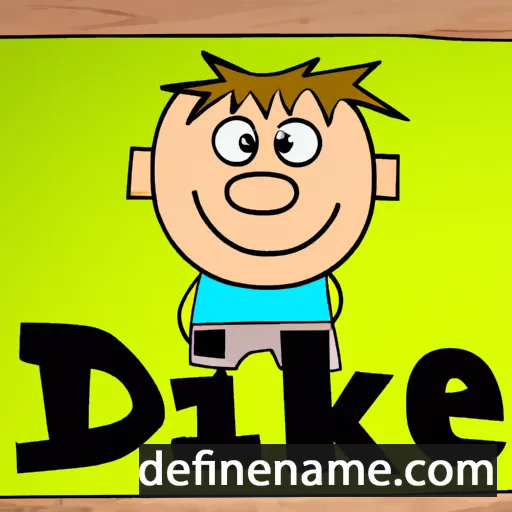 cartoon of the name Dieke