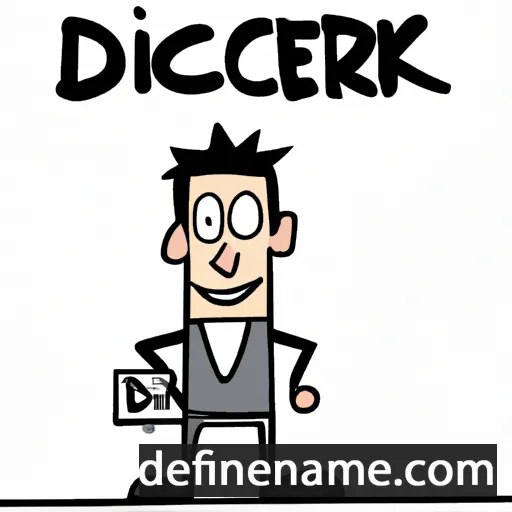 cartoon of the name Dierck