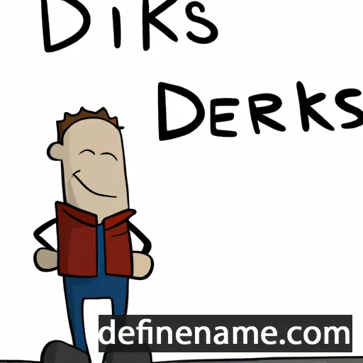 cartoon of the name Dierks