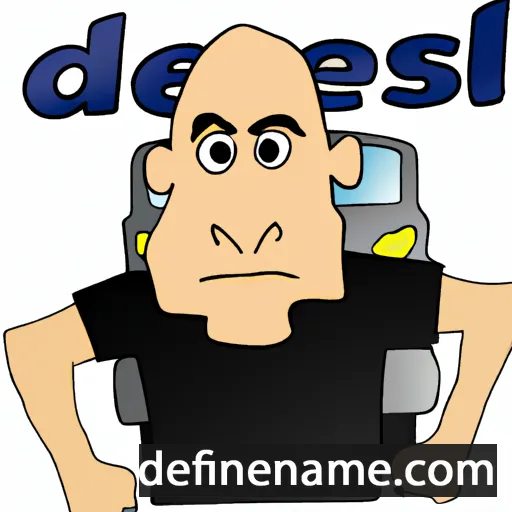 cartoon of the name Diesel