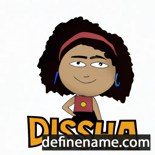 cartoon of the name Diesha