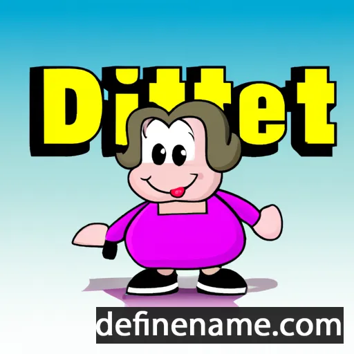 cartoon of the name Dietje