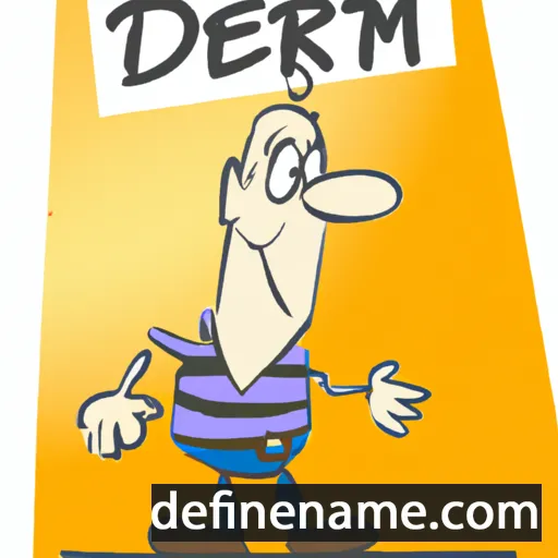 cartoon of the name Dietram