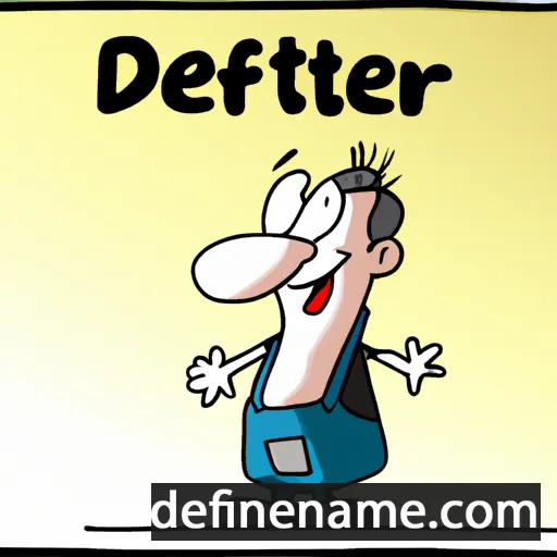 cartoon of the name Diettmar