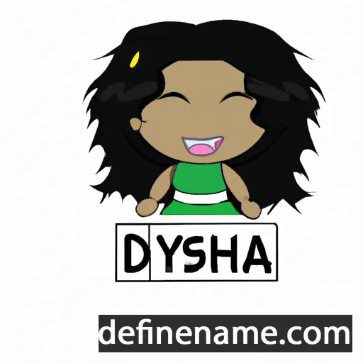 cartoon of the name Dieysha