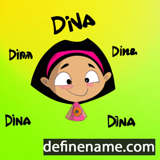 cartoon of the name Diinná