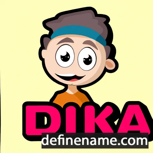 cartoon of the name Dika