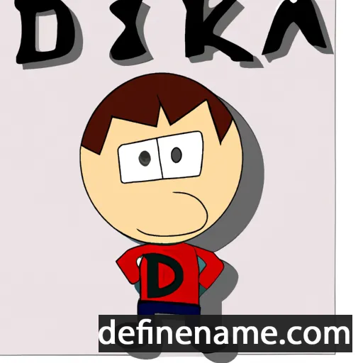 cartoon of the name Dika