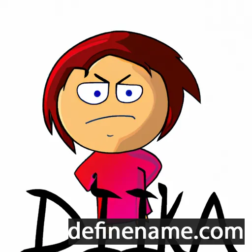 cartoon of the name Dika