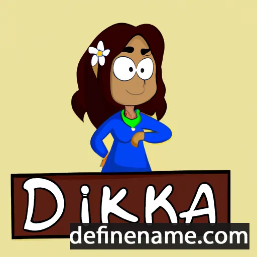 cartoon of the name Dikaia