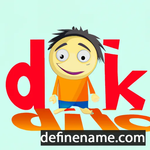 cartoon of the name Diko