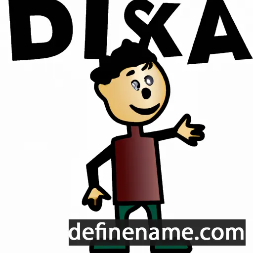 cartoon of the name Diksa