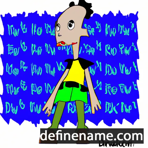 cartoon of the name Dikwon