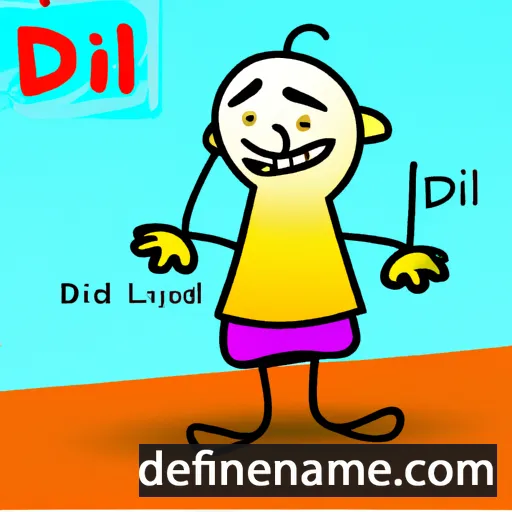 cartoon of the name Dil