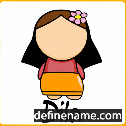 cartoon of the name Dila