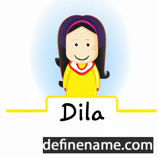 cartoon of the name Dilah