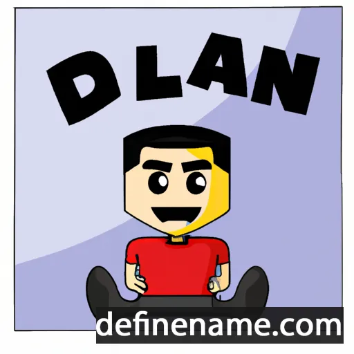 cartoon of the name Dilan