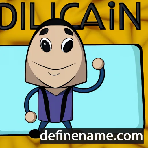 cartoon of the name Dilcan