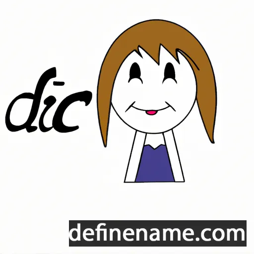 cartoon of the name Dilce