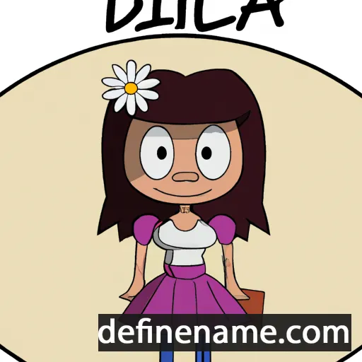 cartoon of the name Dilcia