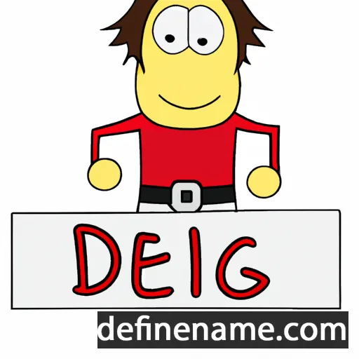 cartoon of the name Dileg