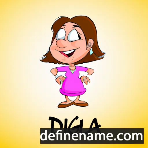 cartoon of the name Dilga