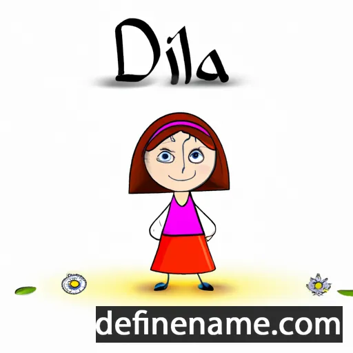 cartoon of the name Dilia