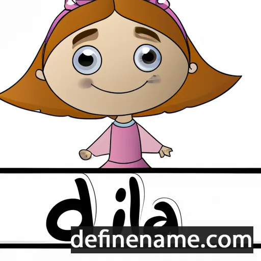 cartoon of the name Dilia