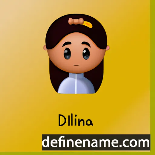 cartoon of the name Diliana