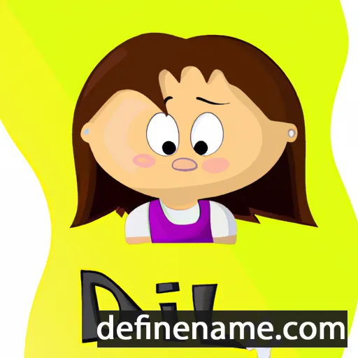 cartoon of the name Dilja