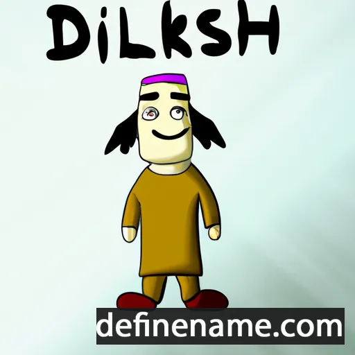 cartoon of the name Dilkash