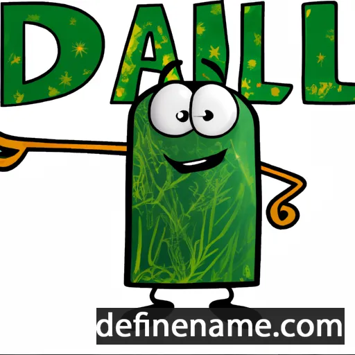 cartoon of the name Dill