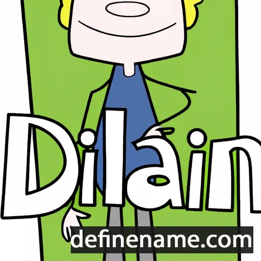 cartoon of the name Dillan