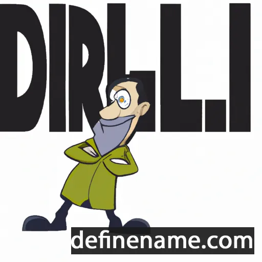 cartoon of the name Dillard