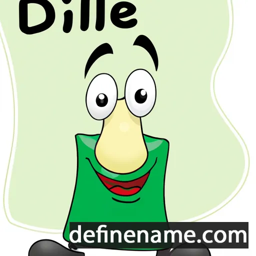 cartoon of the name Dille