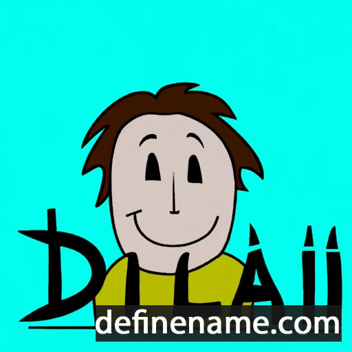 cartoon of the name Dillian