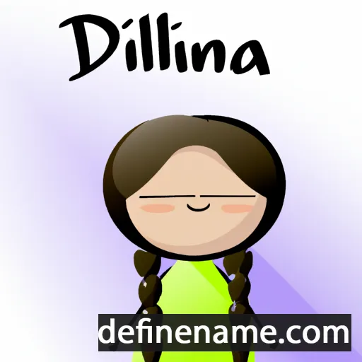 cartoon of the name Dilliana