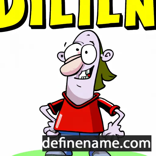 cartoon of the name Dillin