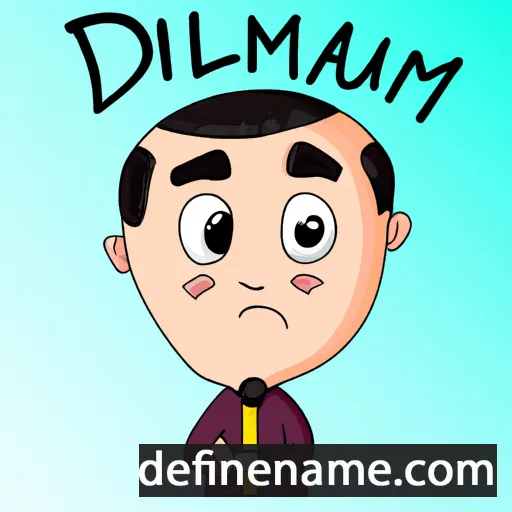 cartoon of the name Dilmurat