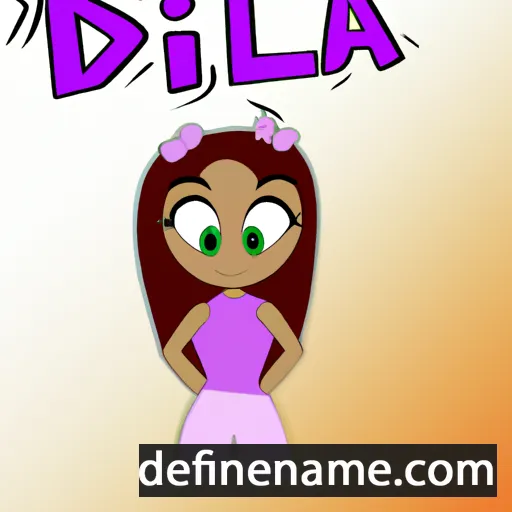 cartoon of the name Dilna