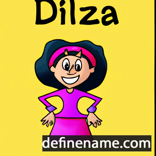 cartoon of the name Dilnaza