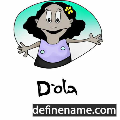 cartoon of the name Dilnora