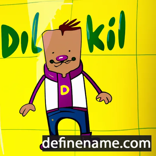 cartoon of the name Dilnozik