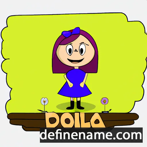 cartoon of the name Dilora