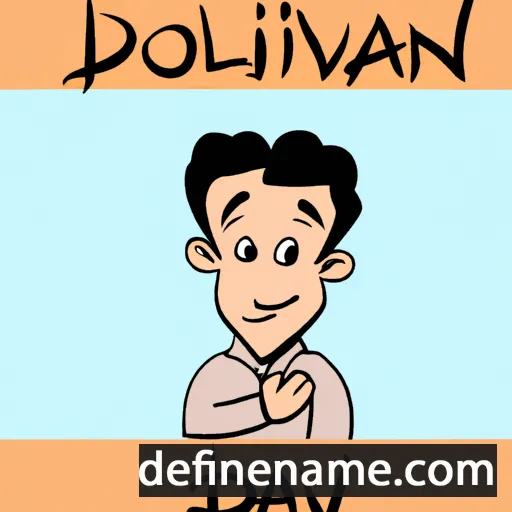 cartoon of the name Dilovan